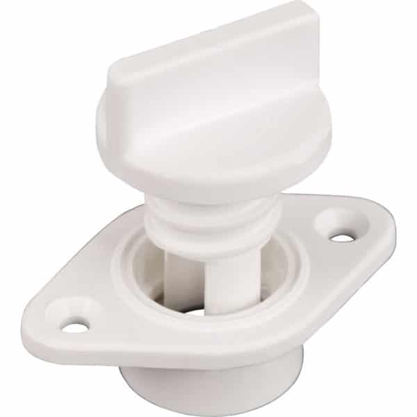 DRAIN SOCKET + SCRW BUNG WHITE 3MM