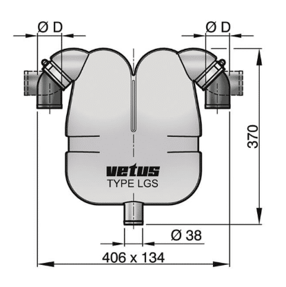 EXHAUST GAS SEPARATOR 38MM - Gauci Borda Buy Online