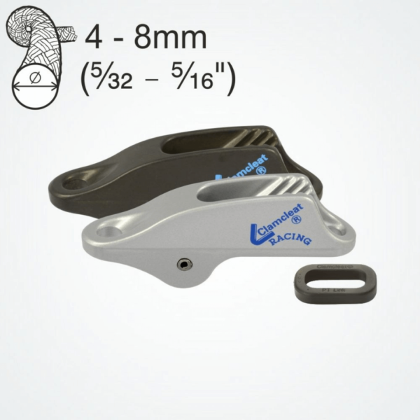 CLAM-CLEAT-TRAPEZE-&-VANG-ALUM.-4-8MM