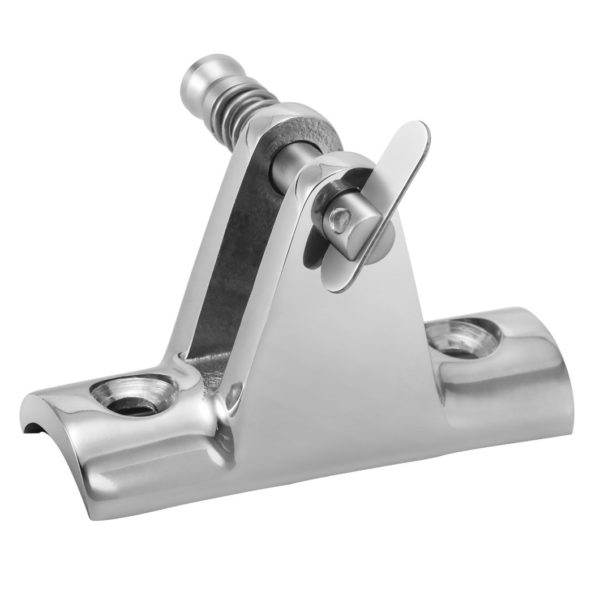 HINGE DECK CONCAVE BASE+SPRING-PIN S/S
