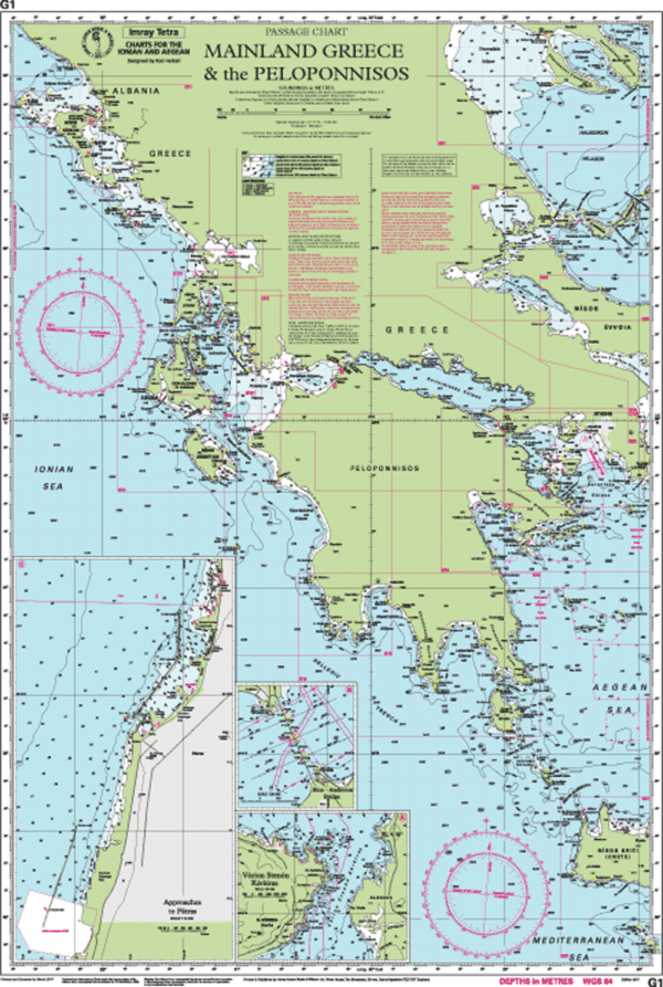 IMRAY CHART G1 MAINLAND GREECE - Image 2