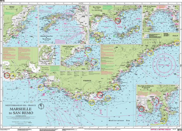 IMRAY CHART M15 MARSEILLE TO SAN REMO - Image 2