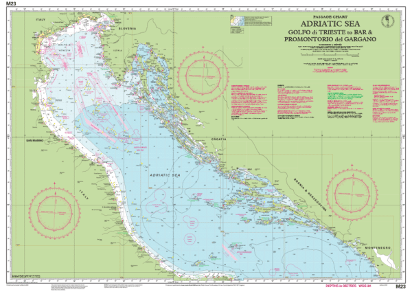 IMRAY CHART M23 ADRIATIC SEA PASSAGE - Image 2