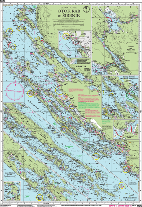 IMRAY CHART M25-1 OTOK RAB TO SIBENIK - Image 2