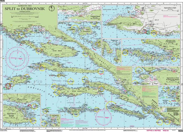 IMRAY CHART M26 SPLIT TO DUBROVNIK - Image 2