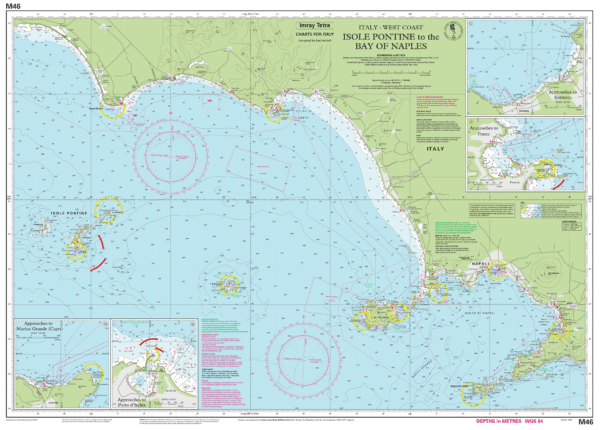 IMRAY CHART M46 ISLE PONTINE - BAY/NAPLE - Image 2
