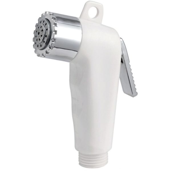 SHOWER HEAD ONLY W/LEVER WHITE BORIS