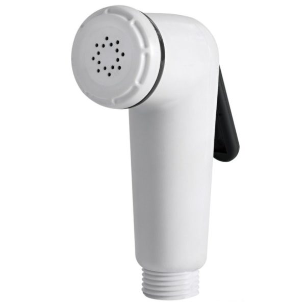 SHOWER HEAD ONLY W/LEVER ALL-WHITE