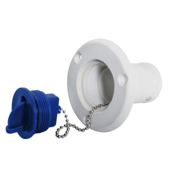 DECK FILL NYLON WATER HOSE:38MM BLUE