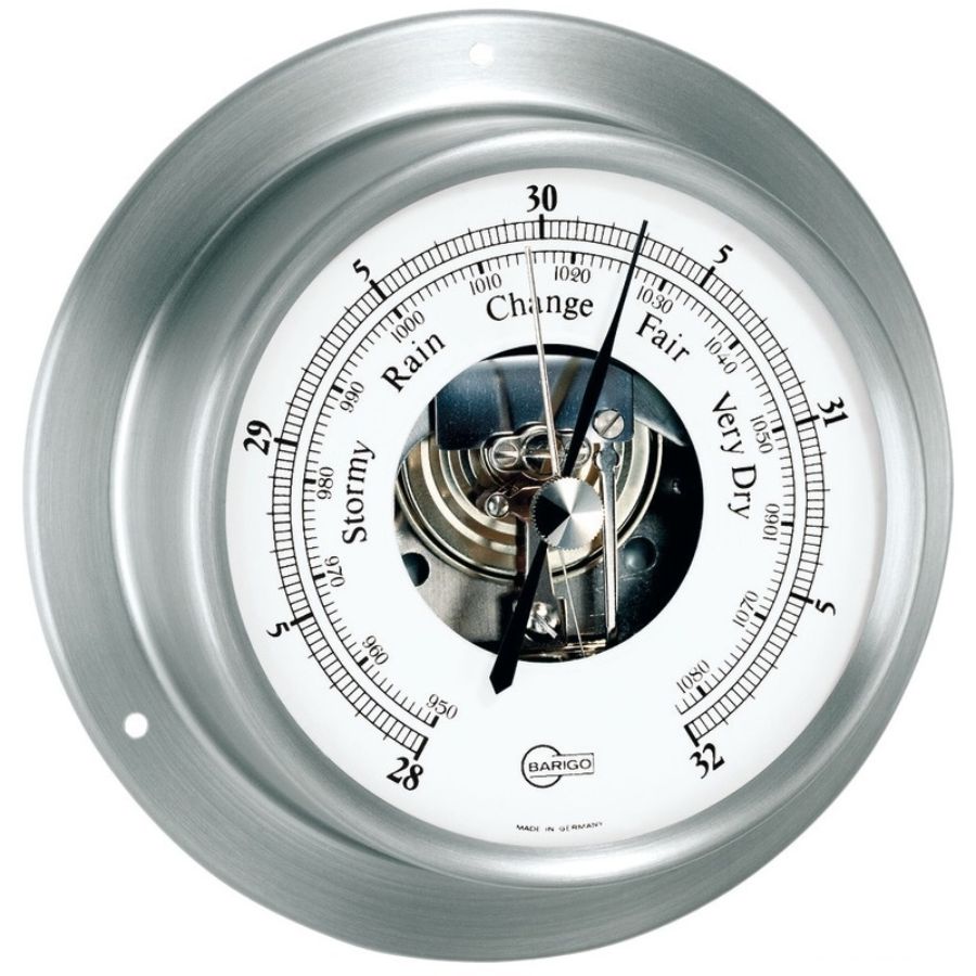 BAROMETER BARIGO SKY S/S SATIN WHITE Gauci Borda Marine Hardware