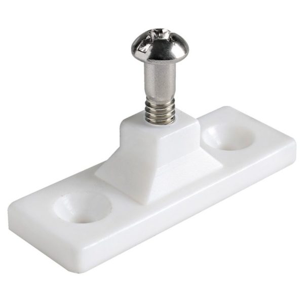 SIDE PLATE 2-HOLE+SCREW 6MM X BIMINI NYL