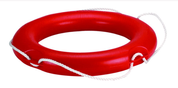 LIFE RING ORANGE 35X57CM 0.9KG NON-SOLAS