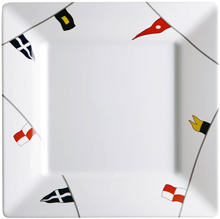 PLATES SQUARE FLAT NON SLIP REGATTA (X6)