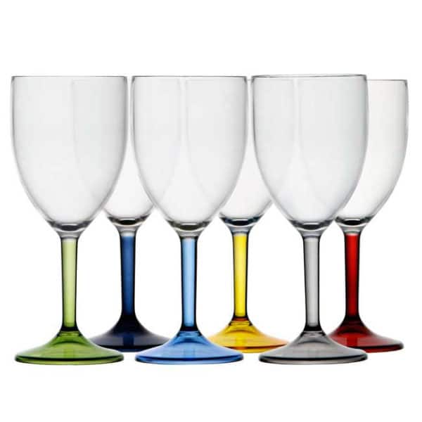 CUP W/STEM WATER/WINE PARTY (X6)