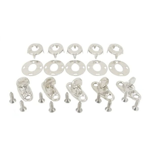 TURNBUTTON KIT  6MM BRS N/P FAB/WOOD