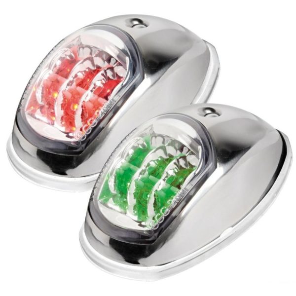 LIGHT NAV. S/S EVOLED RED/GRN 12V