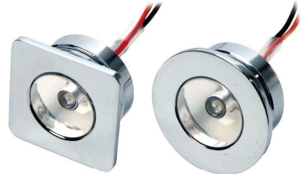 LIGHT COURTESY S/S 12V LED BLUE D.26MM