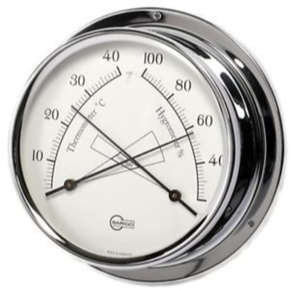HYGRO/THERMOMETER BARIGO REGATTA WHITE