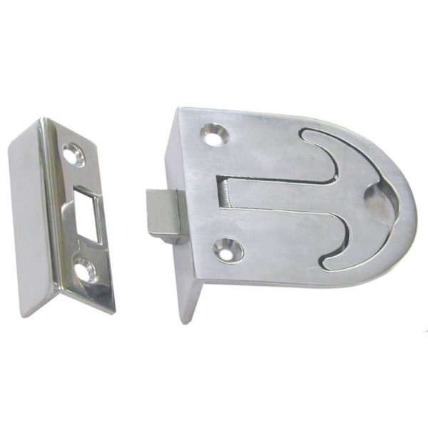 LATCH FLUSH/PULL S/S316 57X76MM RND EDGE
