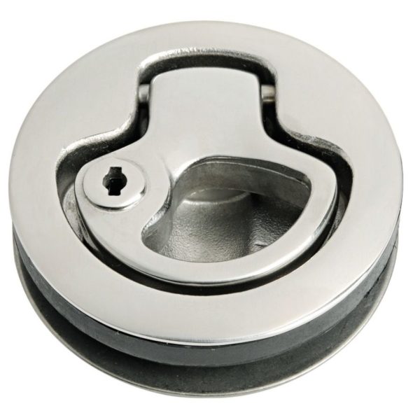 LIFT-HANDLE S/S RND W/LOCK 62MM SMALL