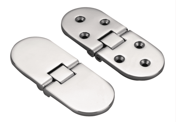 HINGE S/S W/HOLES 100X40MM 180-DEG