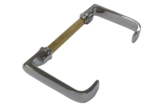 HANDLE X DOOR LOCK BRASS C/P 88X32MM PR