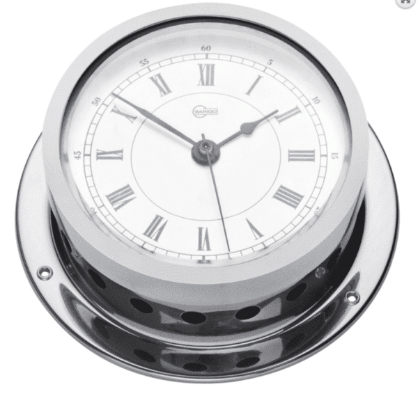 CLOCK BARIGO STAR BRASS C/P W/ALARM