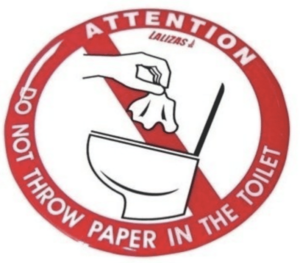 STICKER DIA. 80MM ROUND ''NO PAPER...''