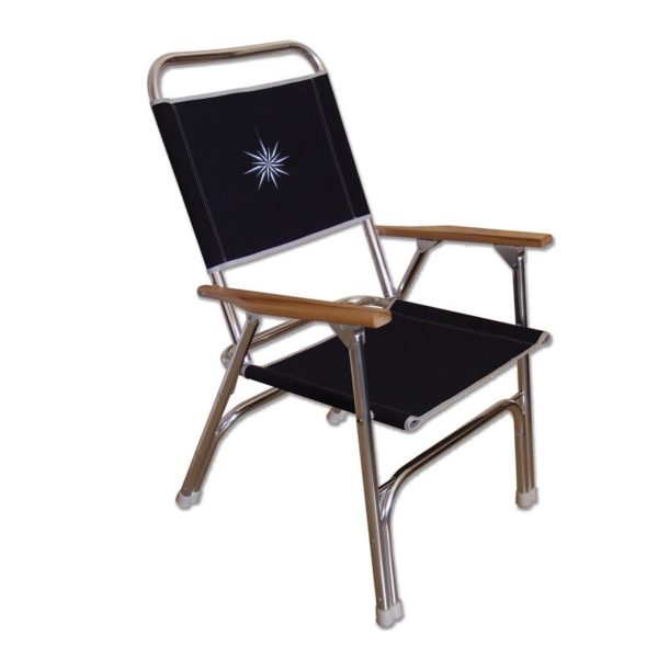 ARMCHAIR FOLDING NAVY-2 WOOD ARMREST