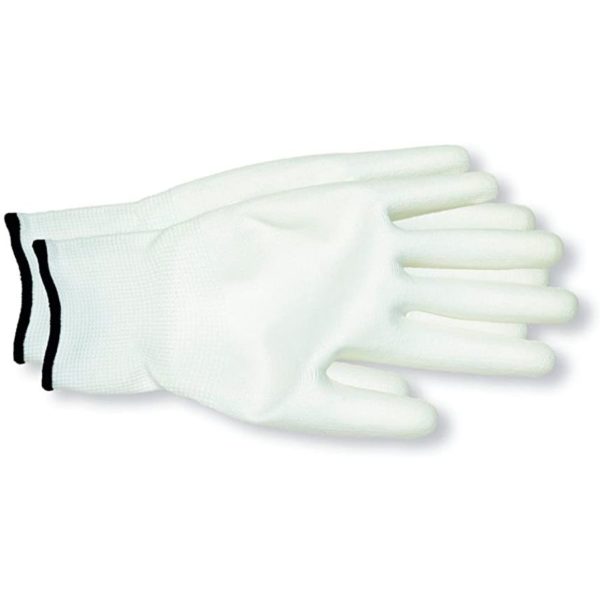 GLOVES PES PU WHITE SIZE.10