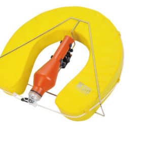 HORSESHOE LIFE BUOY W/LIGHT+BRKT YELLOW BESTO