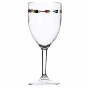 CUP W/STEM WINE REGATA BLUE (X6) MB