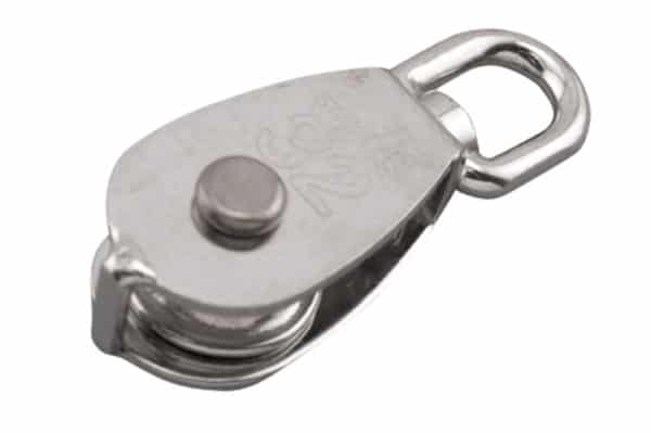 BLOCK SINGLE W/SWIVEL S/S