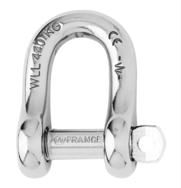 SHACKLE D CAPTIVE STRAIGHT S/STEEL WICHARD
