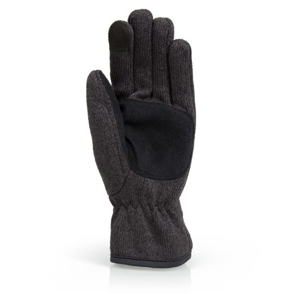 GILL GLOVES KNIT FLEECE GRAPHITE - Image 2