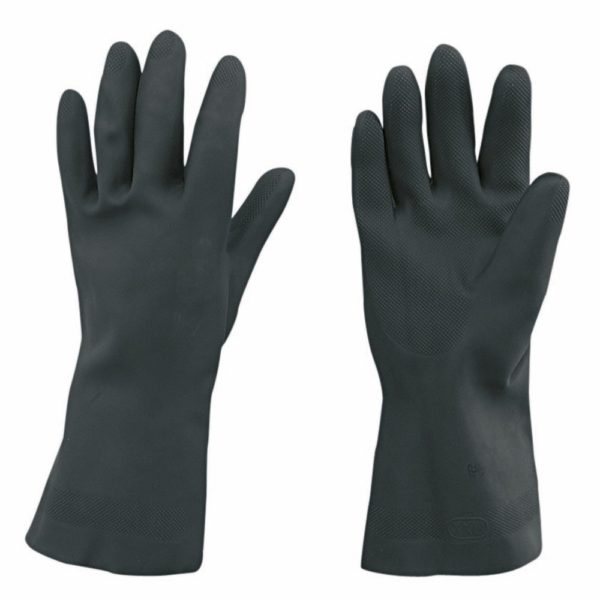 GLOVES BLACK ACID-RESISTANT