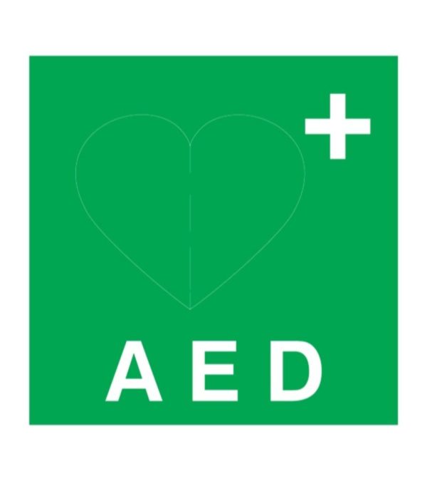 SIGN FS A E D DEFIBRILLATOR 15X15CM