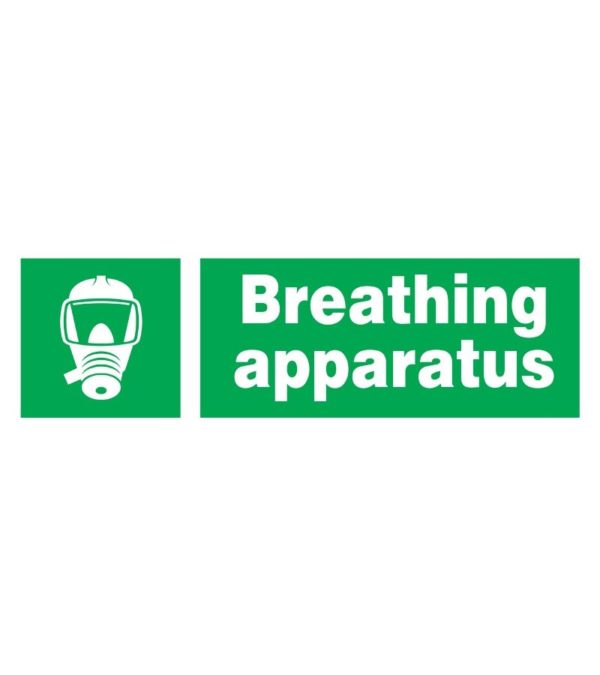 SIGN FS BREATH.APPARATUS W/WORDS 30X10CM