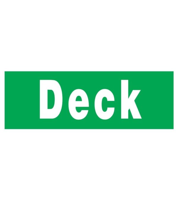 SIGN FS DECK 40X15CM