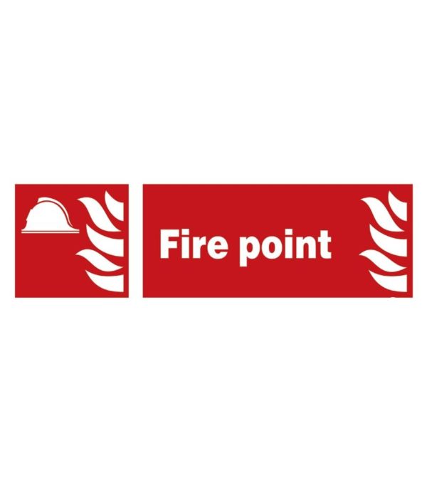 SIGN FS FIRE POINT 30X10CM