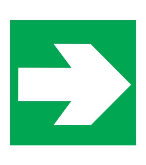 SIGN FS DIRECTION ARROW RIGHT 10X10CM