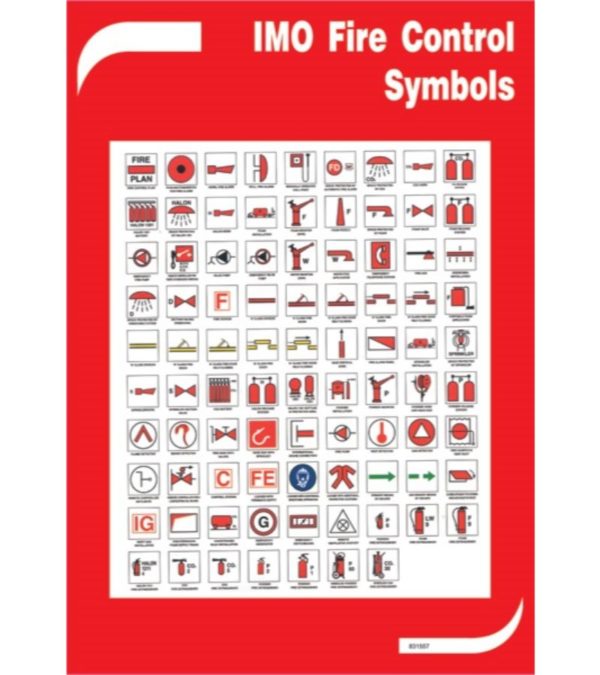 SIGN VS IMO FIRE CONTROL SYMBOLS 35X42CM
