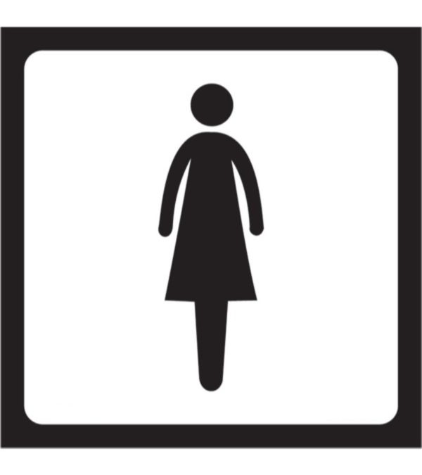 SIGN VS TOILETS WOMEN 15X15CM