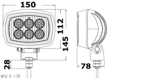 LIGHT HIGT BEAM LED S/S BRACKET - Image 2