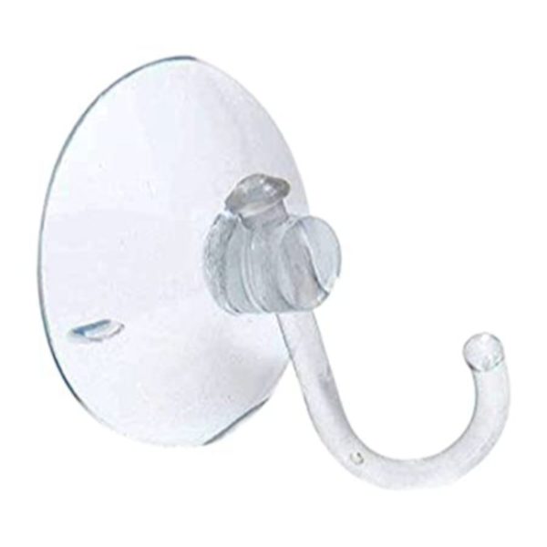 SUCTION HOOK PLASTIC CLEAR