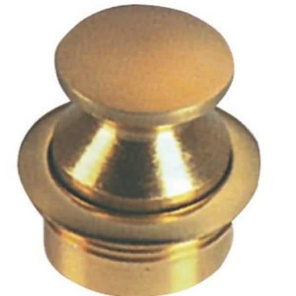 KNOB PUSH BRS POL ROUND THICKNESS