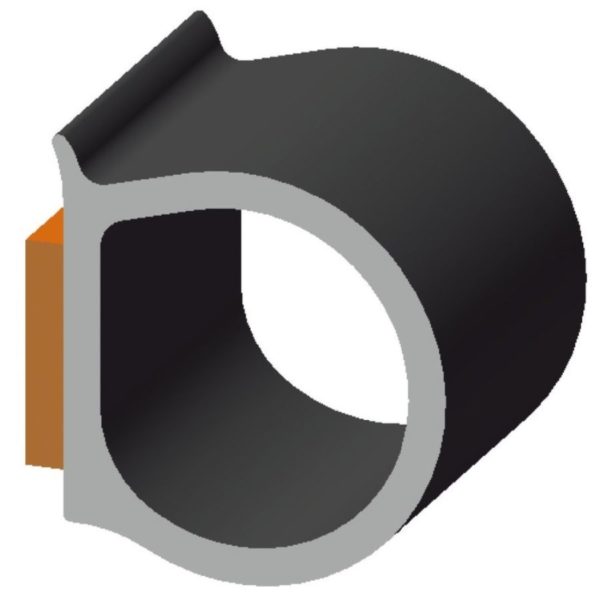 PROFILE RUBBER BLACK P/MT