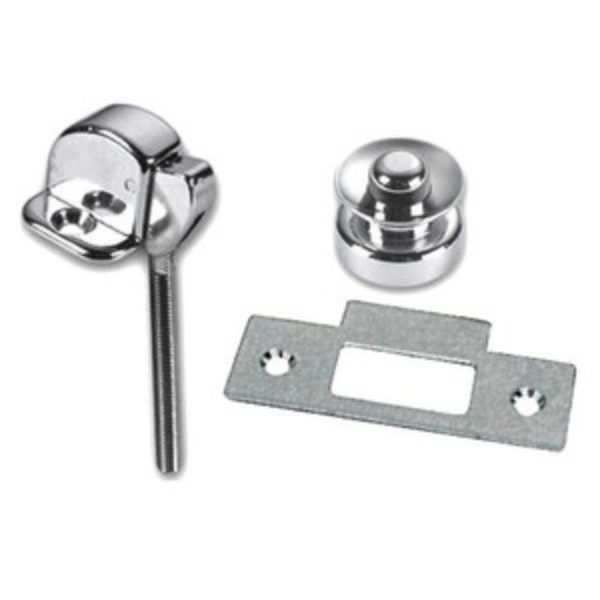 LATCH W/KNOB BRS C/P 30X23MM KNOB 25MM