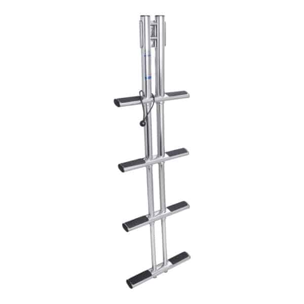 LADDER DIVER S/S 4-STEP TELESCOPIC BLACK