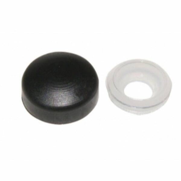 CAPS NYLON W/CAP X SCREWS BLACK